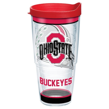 Collegiate 24 Oz Ohio State Buckeyes Multicolored BPA Free Tumbler With Lid